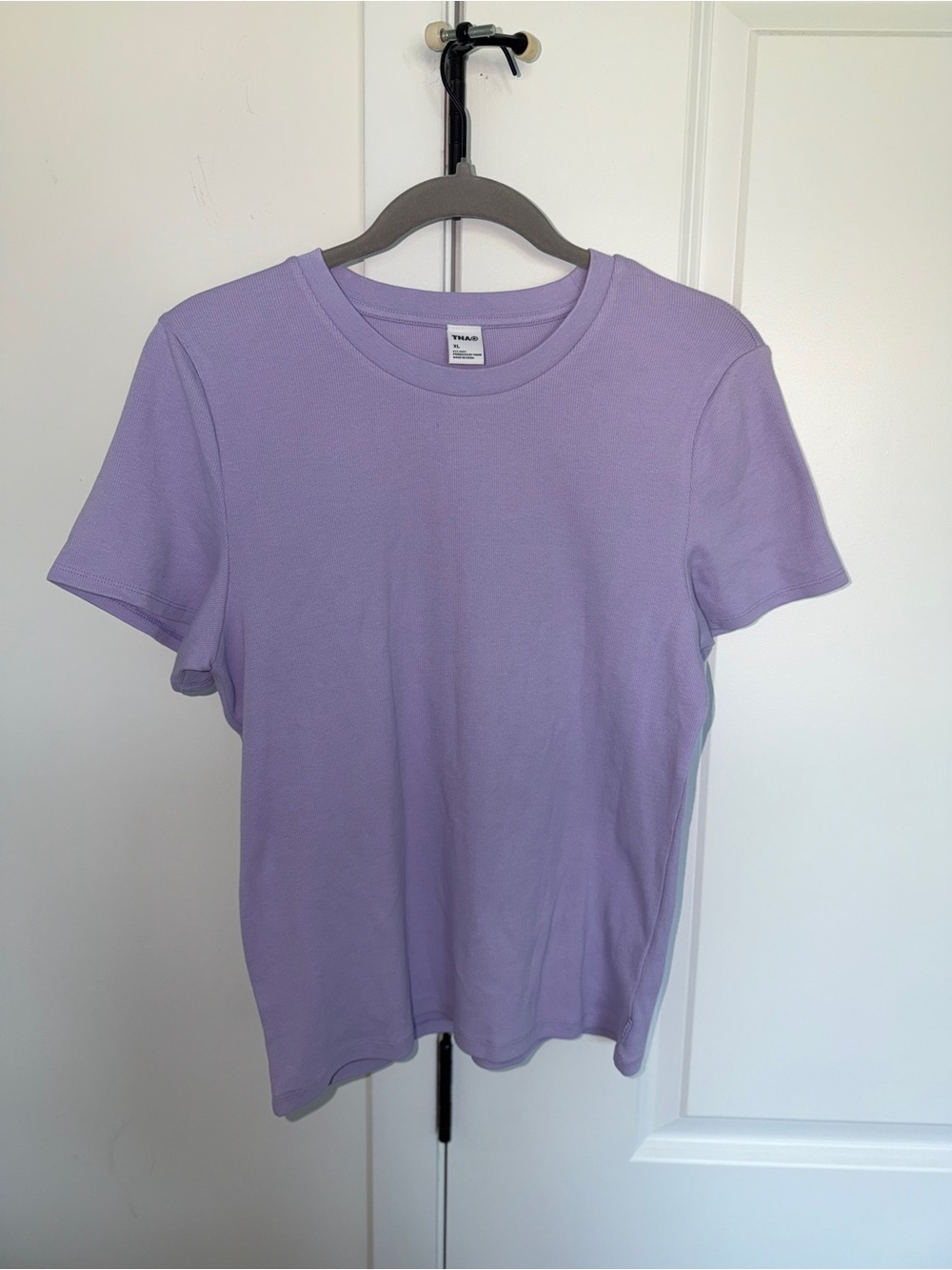 Aritzia HomeStretch Rib Tune T-Shirt | XL | Lilac Purple Lavender | Fitted Tee